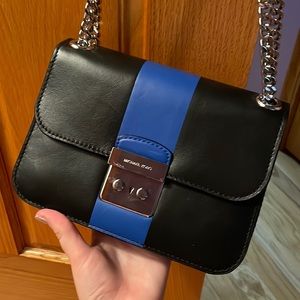 Blue Michael Kors purse